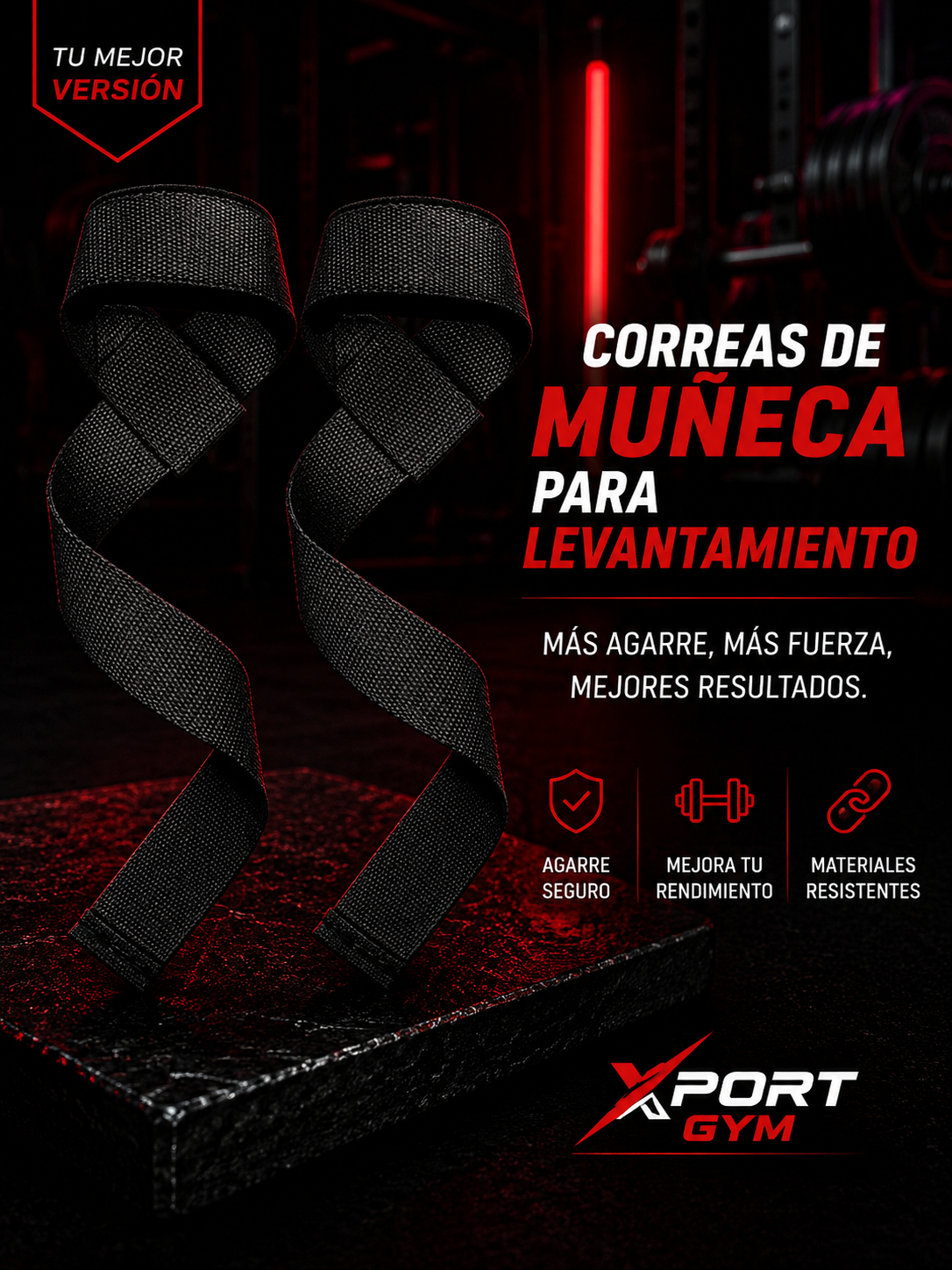 Correas de Muñeca para Levantamiento Xport Gym