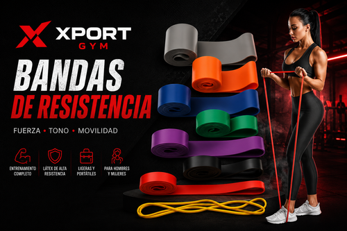 Bandas de Resistencia Fitness Xport Gym