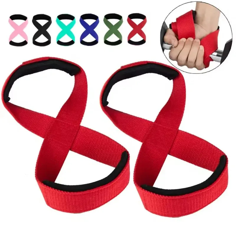 Straps Figura 8 — Correas Acolchadas para Peso Muerto y Dominadas