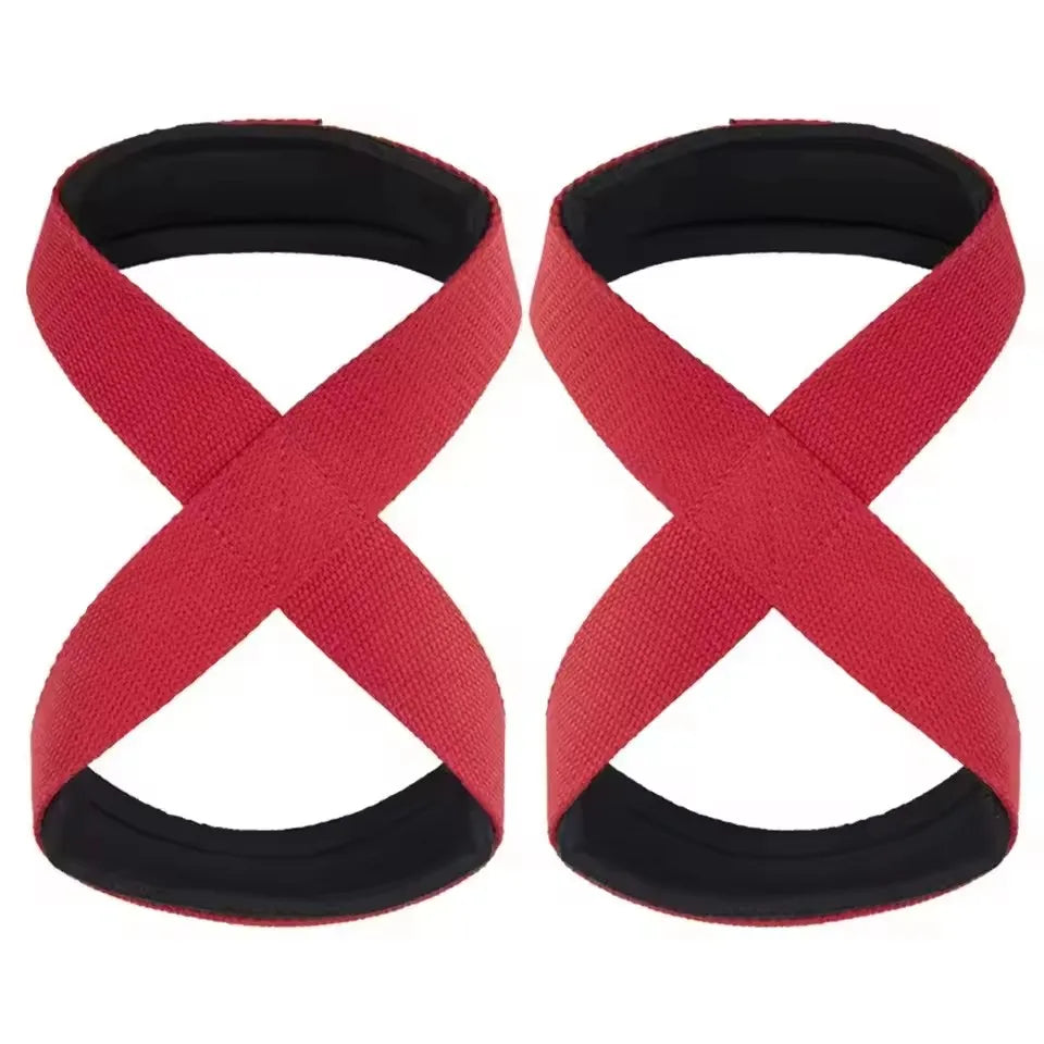 Straps Figura 8 — Correas Acolchadas para Peso Muerto y Dominadas