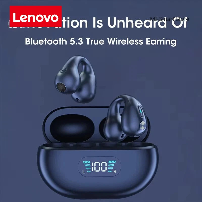 Audífonos Inalámbricos Deportivos Lenovo Q80 — Bluetooth 5.3, Anti-Sudor, Open-Ear
