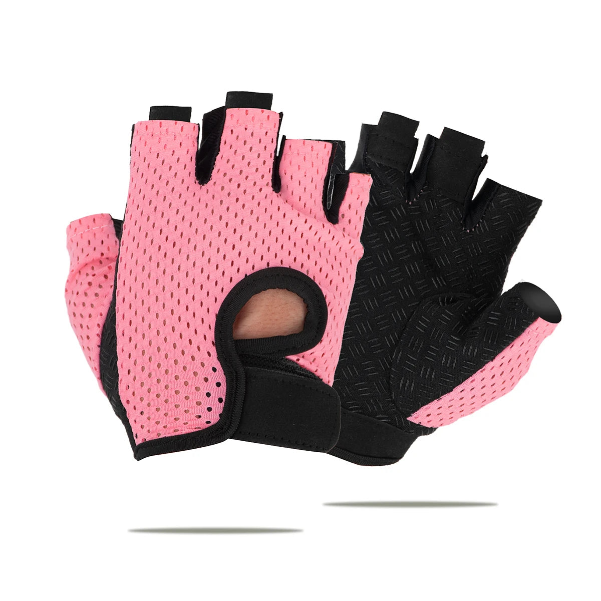 Guantes de Gimnasio para Mujer — Medio Dedo, Transpirables y Antideslizantes
