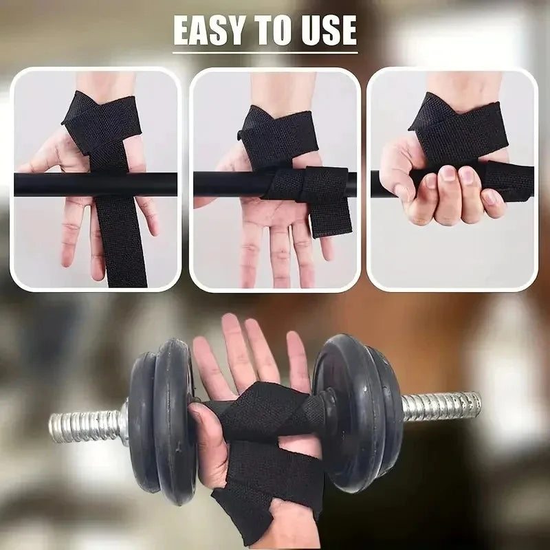Correas de Muñeca para Levantamiento — Soporte Profesional de Gym