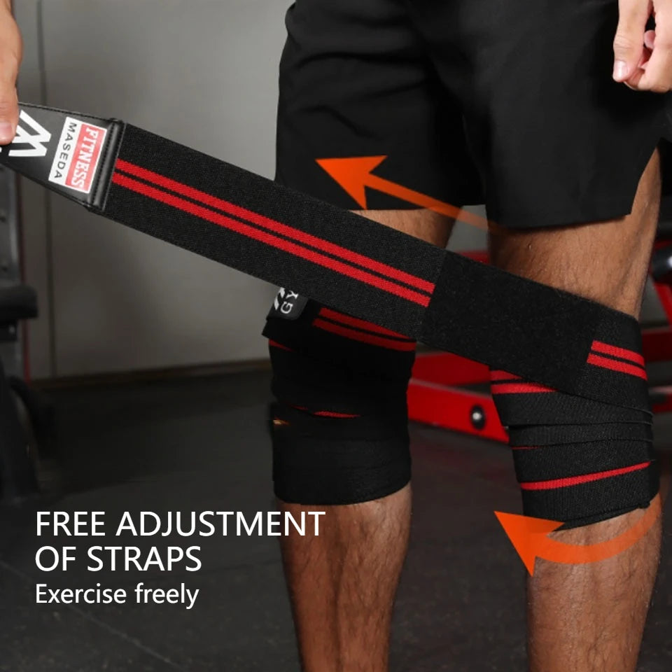 Rodillera Elasticada de Compresión — Vendaje Nailon para Gym y Sentadillas