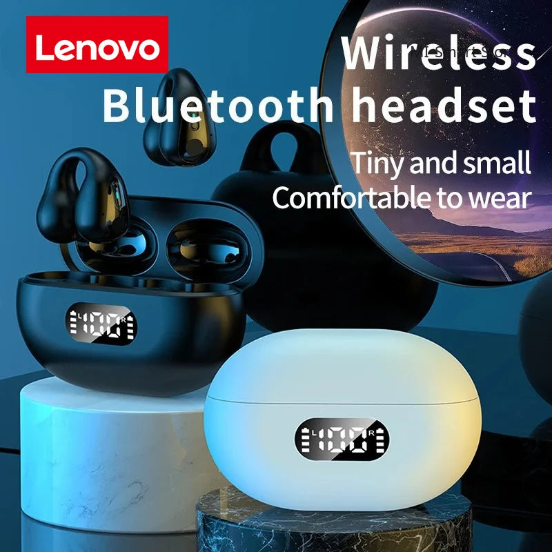 Audífonos Inalámbricos Deportivos Lenovo Q80 — Bluetooth 5.3, Anti-Sudor, Open-Ear