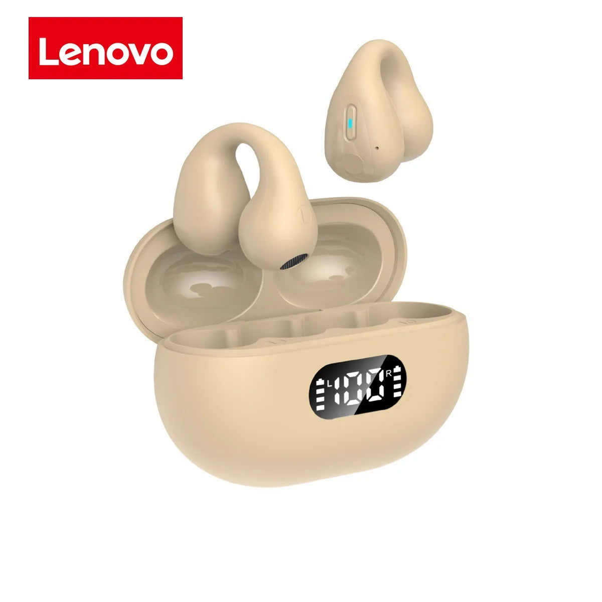 Audífonos Inalámbricos Deportivos Lenovo Q80 — Bluetooth 5.3, Anti-Sudor, Open-Ear