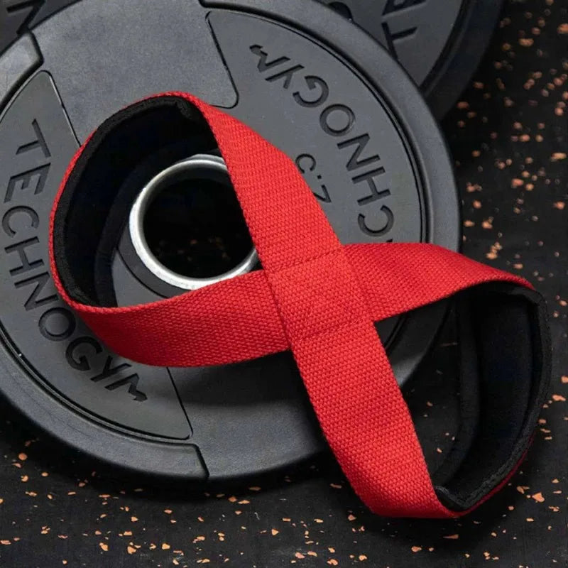 Straps Figura 8 — Correas Acolchadas para Peso Muerto y Dominadas