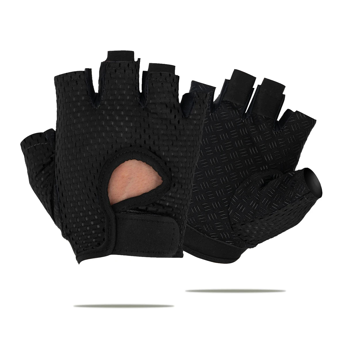 Guantes de Gimnasio para Mujer — Medio Dedo, Transpirables y Antideslizantes