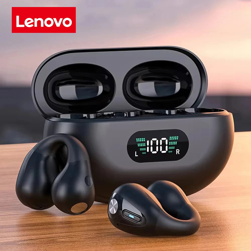 Audífonos Inalámbricos Deportivos Lenovo Q80 — Bluetooth 5.3, Anti-Sudor, Open-Ear