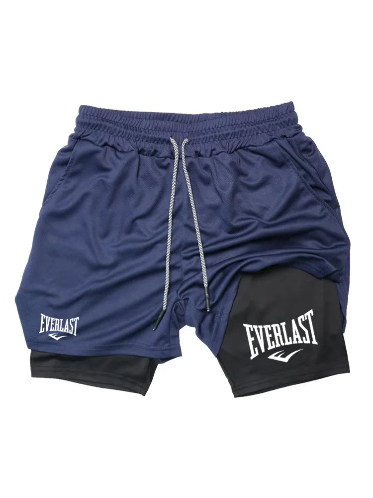 Short Deportivo Hombre 2 en 1 | Pantalón Corto Running y Gym