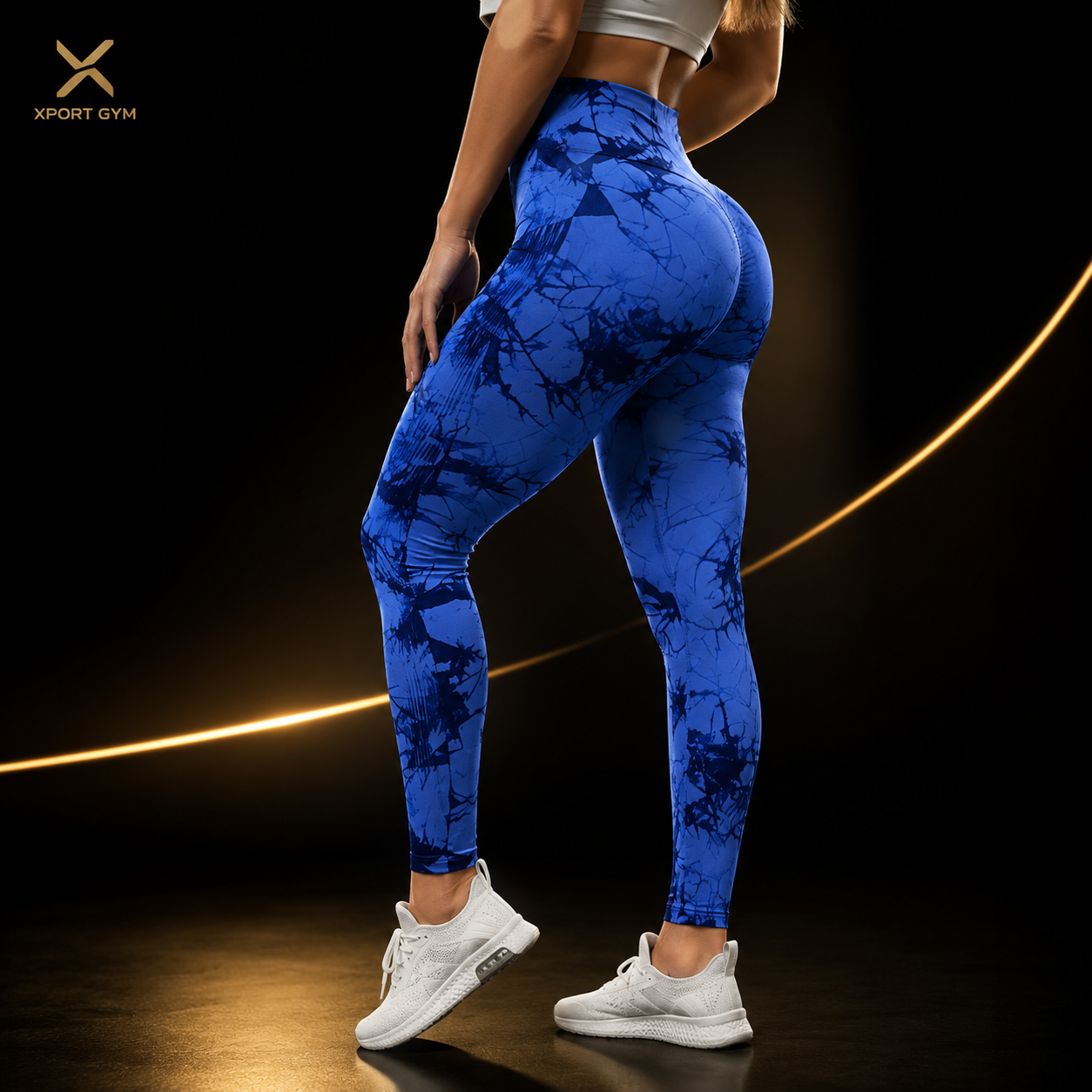 Calzas Fitness Tie Dye Push Up | Sin Costuras, Efecto Realzador