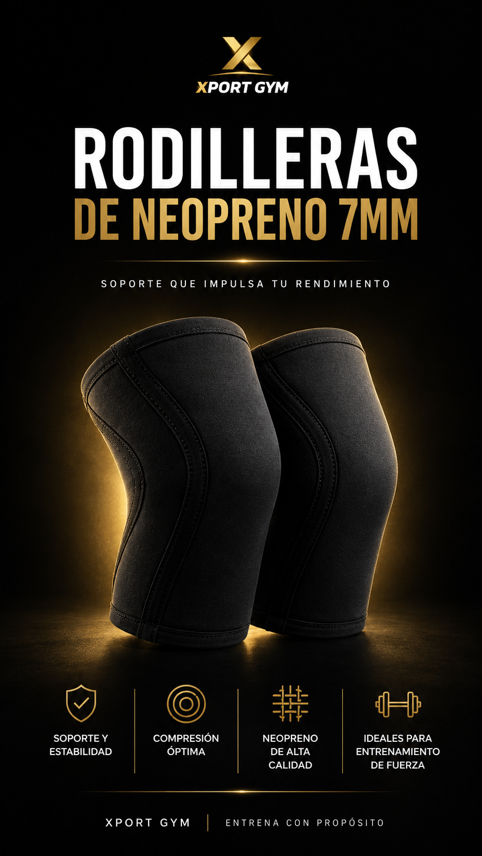 Rodilleras de Neopreno 7mm | Envío gratis
